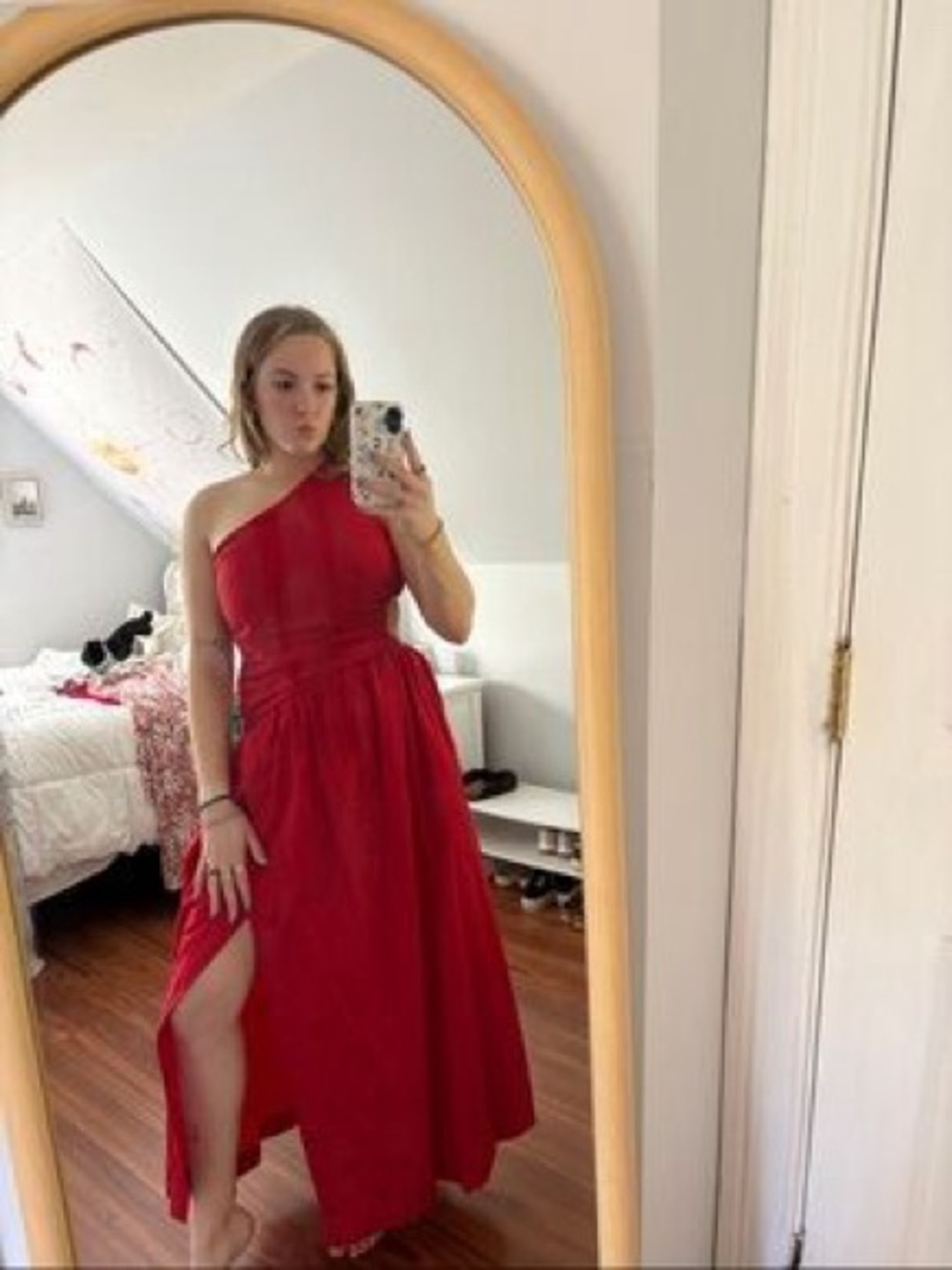 NWT Abercrombie One Shoulder Maxi Dress ❤️ - Picture 3 of 13